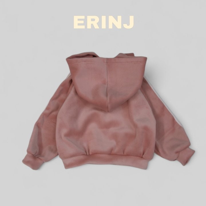 Erin J - Korean Children Fashion - #childofig - Veloa Brushed Hood Zip-up - 4