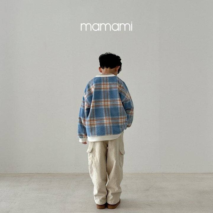 Mamami - Korean Children Fashion - #minifashionista - Butter Check Sweatshirt - 9