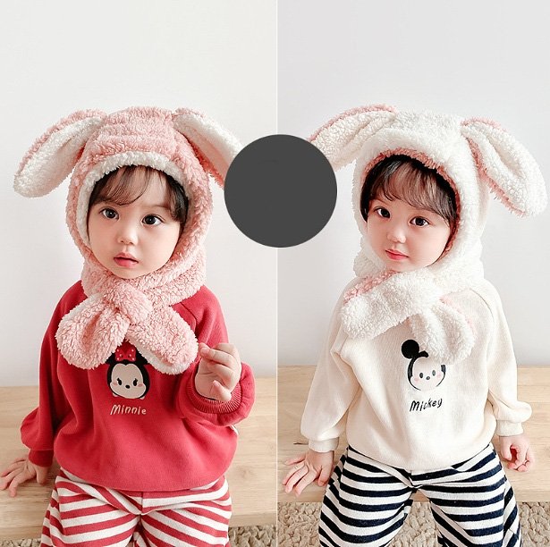 Miso - Korean Baby Fashion - #babyoninstagram - Reversible Hood Muffler
