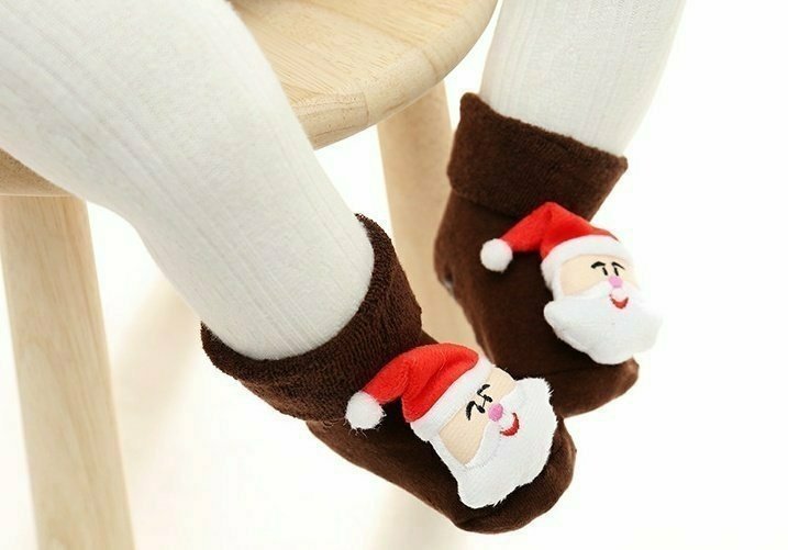 Miso - Korean Baby Fashion - #babywear - Bebe Christmas Socks - 4
