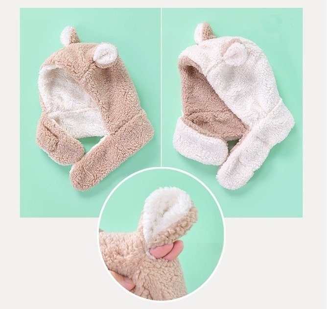 Miso - Korean Baby Fashion - #onlinebabyboutique - Reversible Hood Muffler - 6