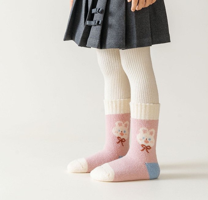 Miso - Korean Children Fashion - #childrensboutique - Bunny Dot Socks Set - 5