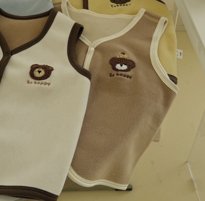 Miso - Korean Children Fashion - #fashionkids - Warm Patch Vest - 5