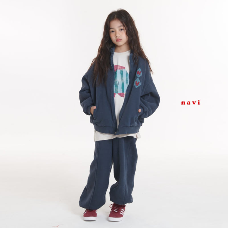 Navi - Korean Children Fashion - #kidsstore - Plain Zip-up Jacket - 2