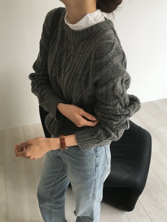 Wool Fisherman Pullover Knit Wool Fisherman Pullover Knit