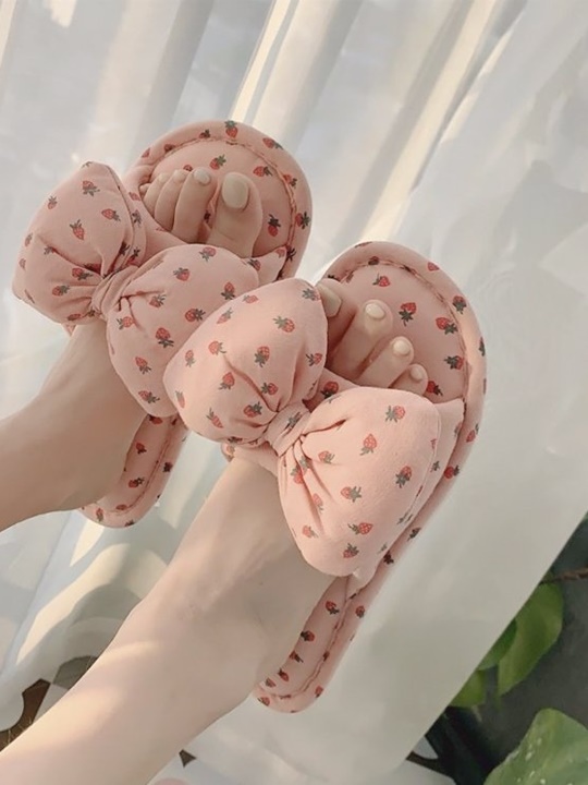 Strawberry Home Slippers