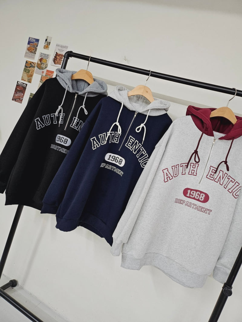 Gram - Korean Women Fashion - #vintageinspired - Wide Hood Sweatshirts - 2
