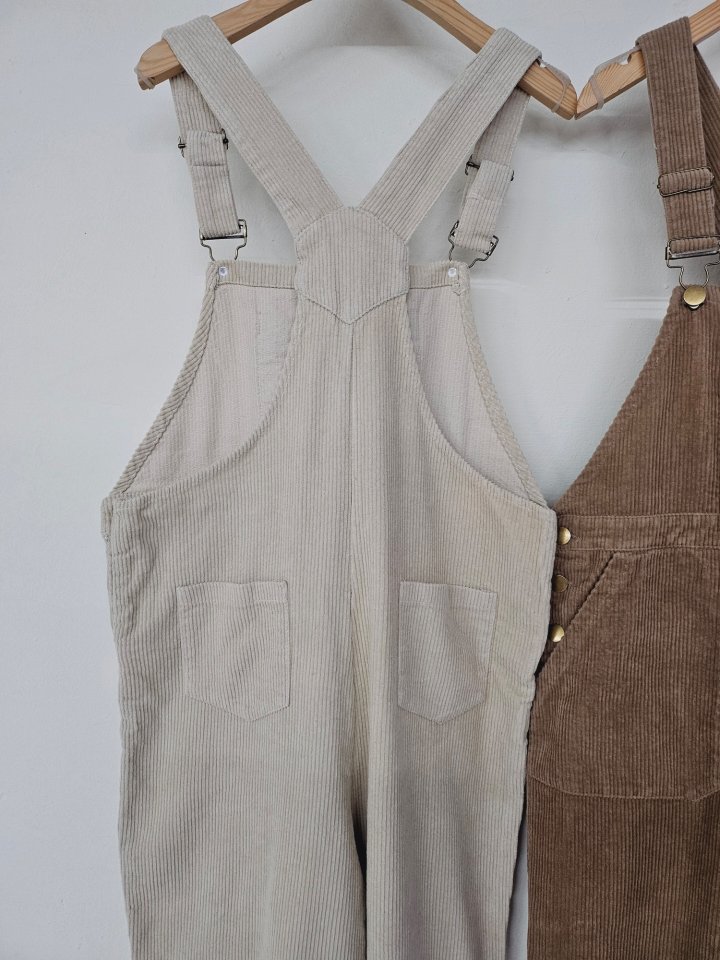 Gram - Korean Women Fashion - #womensfashion - Corduroy Overalls - 6