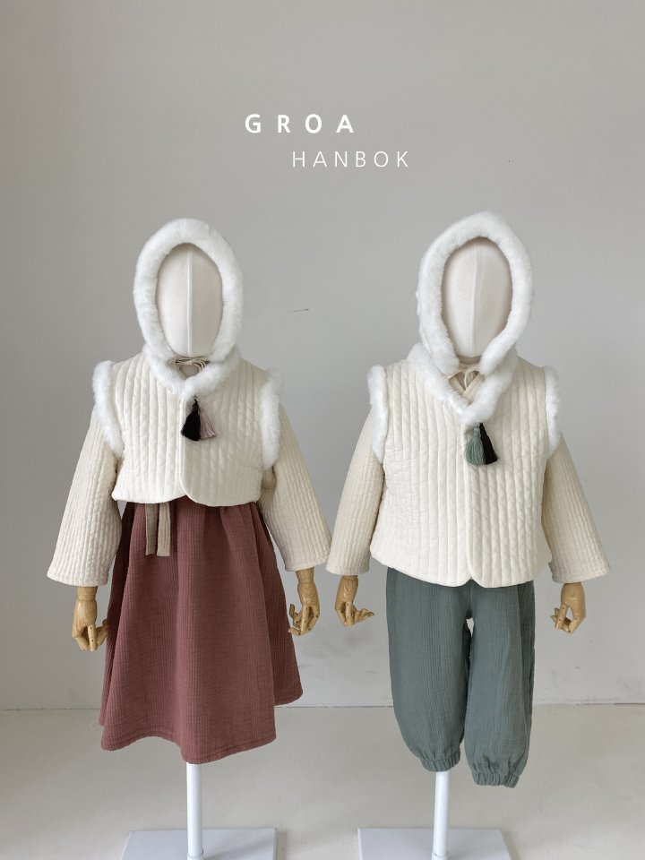 Groa - Korean Children Fashion - #toddlerclothing - Boy Hanbok Baeja Vest - 12
