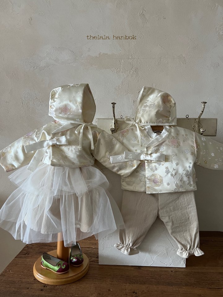 Lala - Korean Baby Fashion - #babyoutfit - Kids Silky Boy Hanbok Bonnet Set