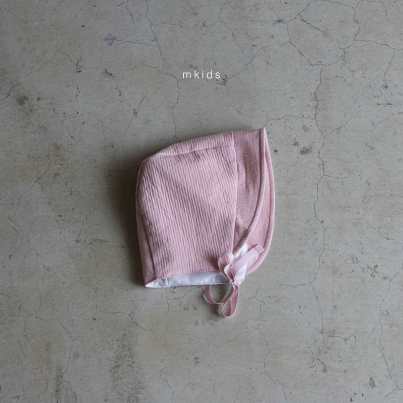 Mkids - Korean Baby Fashion - #babyoutfit - Basic Pink Bonnet - 8