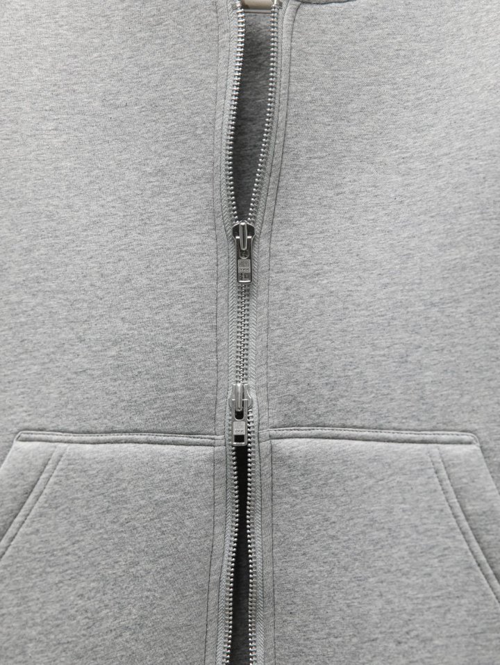 Paper Moon - Korean Women Fashion - #womensfashion - Oversized Neoprene Two Way Full Zipped Hoodie - 12