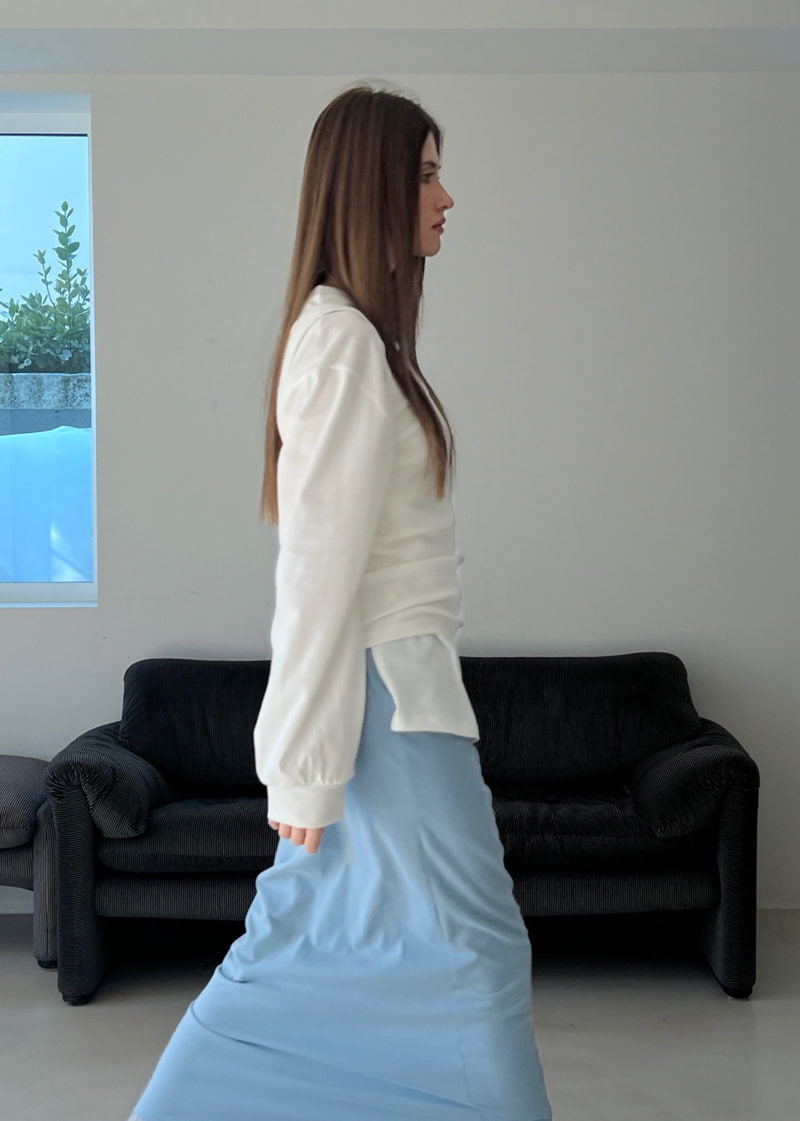 140 Avenue - Korean Women Fashion - #momslook - Real Slit Tee - 11