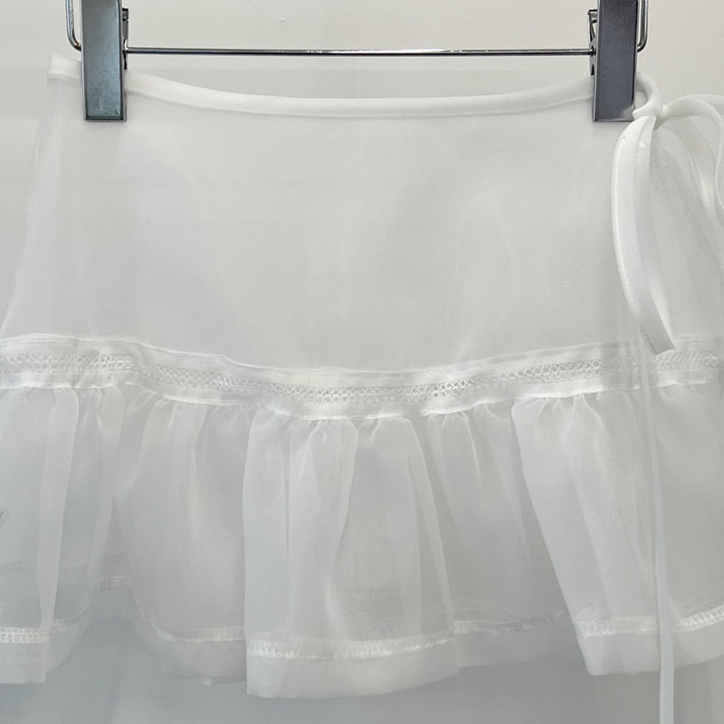 140 Avenue - Korean Women Fashion - #momslook - Novan Lace Wrap Skirt - 3