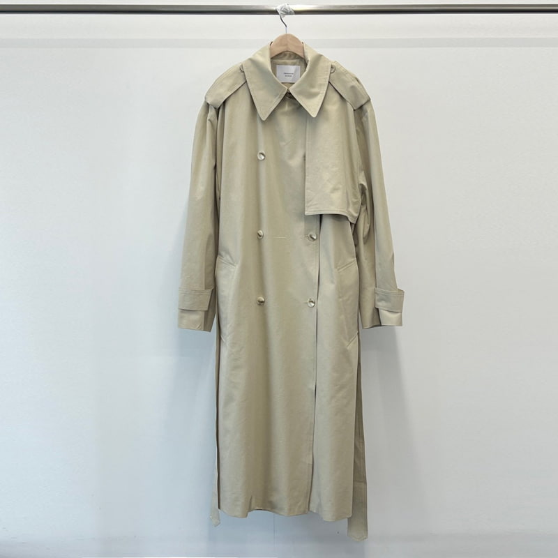 140 Avenue - Korean Women Fashion - #womensfashion - Cotton Boxy Trench Coat - 3