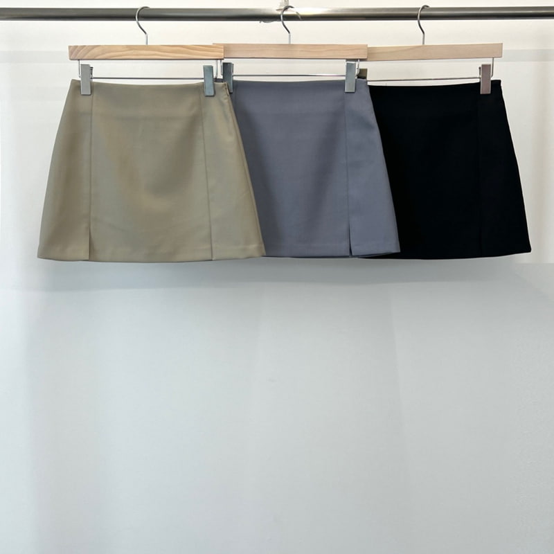 140 Avenue - Korean Women Fashion - #womensfashion - Bay Slit Mini Skirt