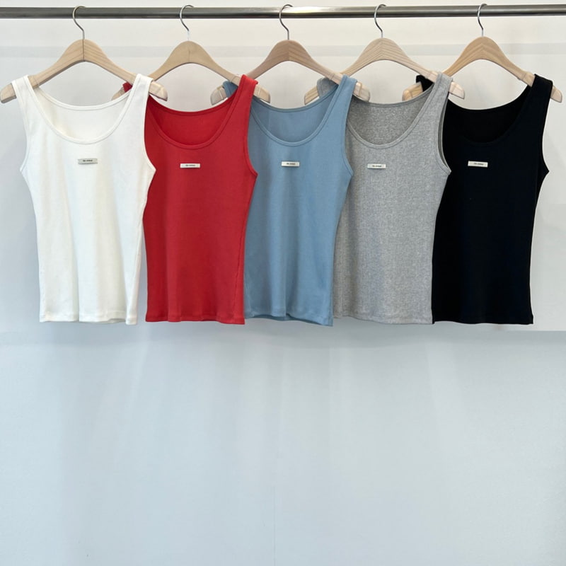 140 Avenue - Korean Women Fashion - #womensfashion - Real Rib Sleeveless Tee