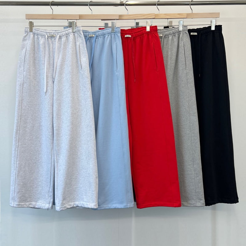 140 Avenue - Korean Women Fashion - #womensfashion - Label Slit Pants