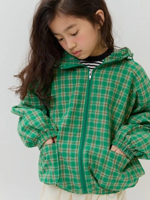 Checked Hooded Jumper Checked Hooded Jumper