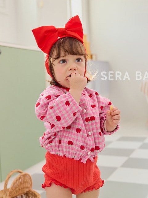 Bebe Apple Check Cardigan Bebe Apple Check Cardigan