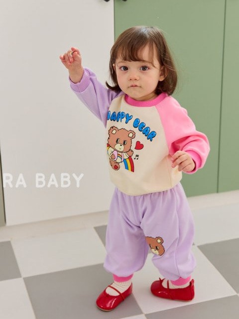 Bebe Rainbow Bear Top Bottom Set Bebe Rainbow Bear Top Bottom Set