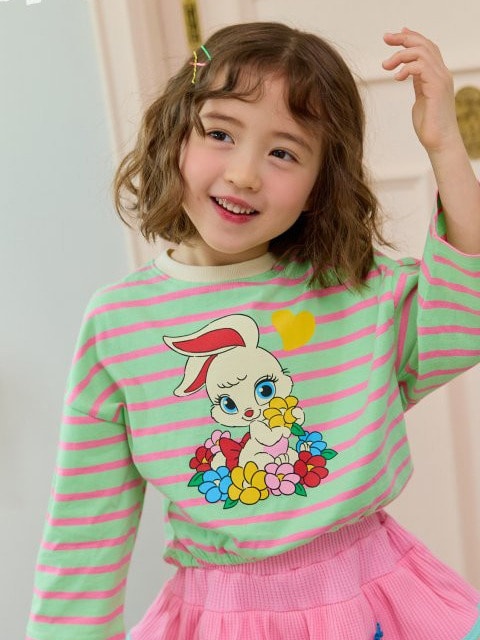 Flower Stripe Tee Flower Stripe Tee