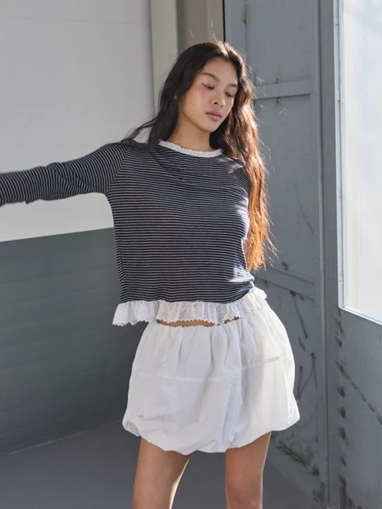 Plain Lace Combie Tee