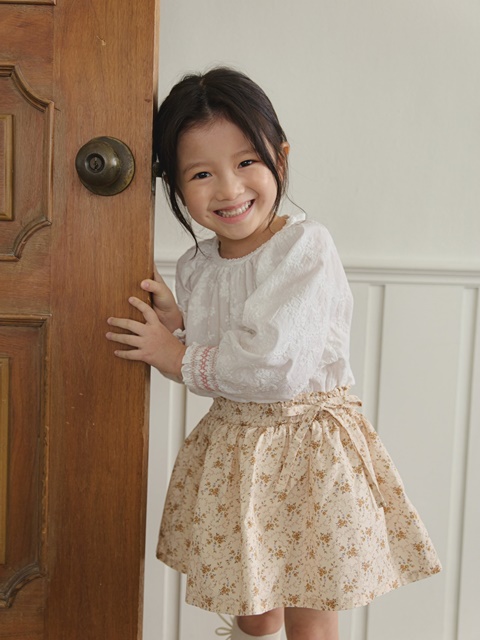 Smoked Shirring Blouse Smoked Shirring Blouse