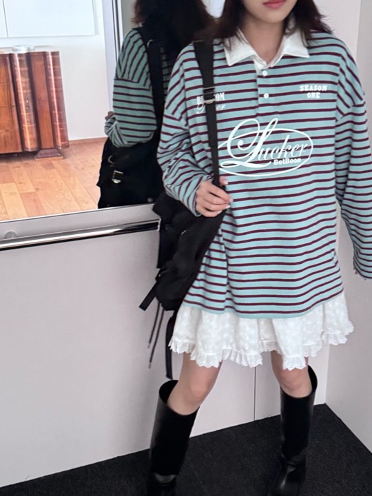 Collar Stripe Tee