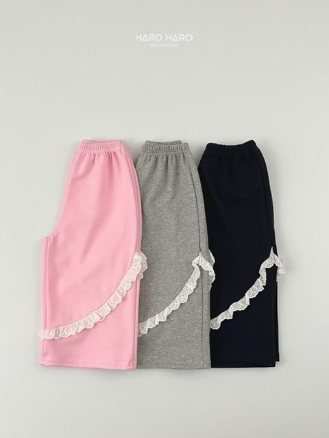 Ribbon Lace Wide Pants