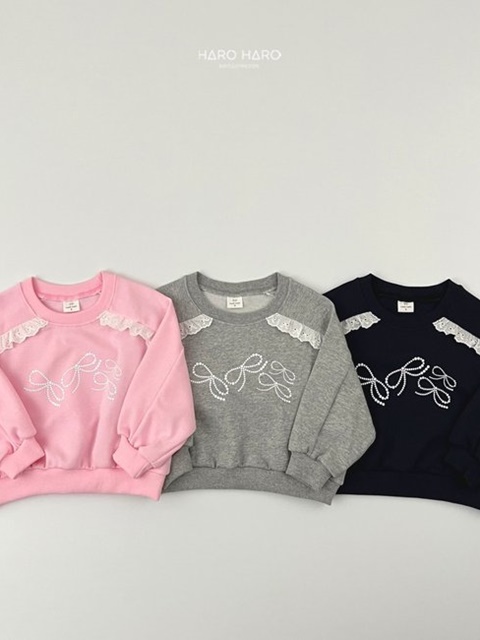 Lace Ribbon Sweatshirts Lace Ribbon Sweatshirts
