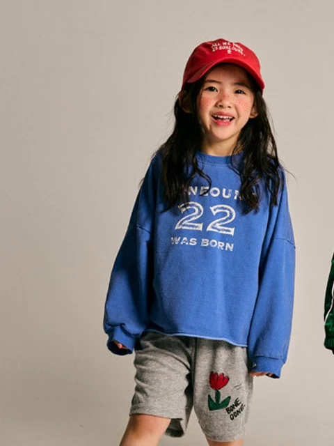 Two-Two Pigment Crop Sweatshirts