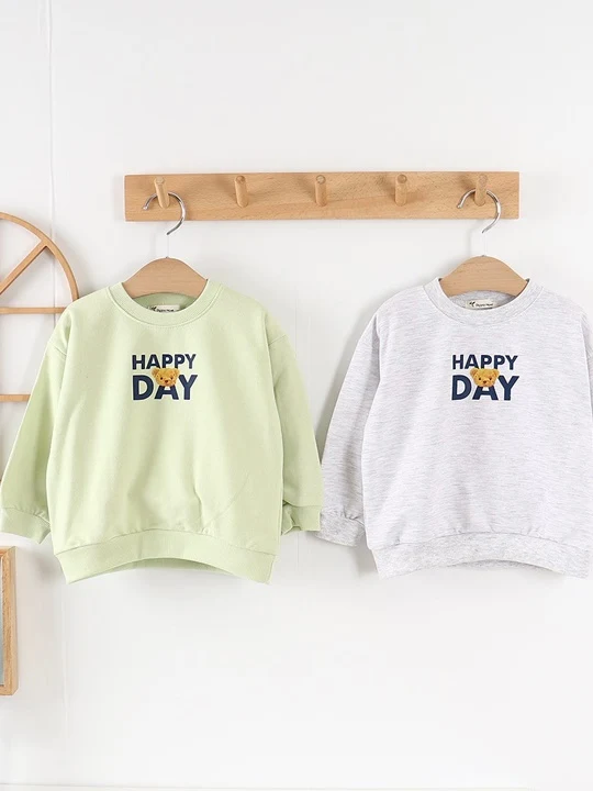 Happy Day Bear Printed Sweatshirts Happy Day Bear Printed Sweatshirts
