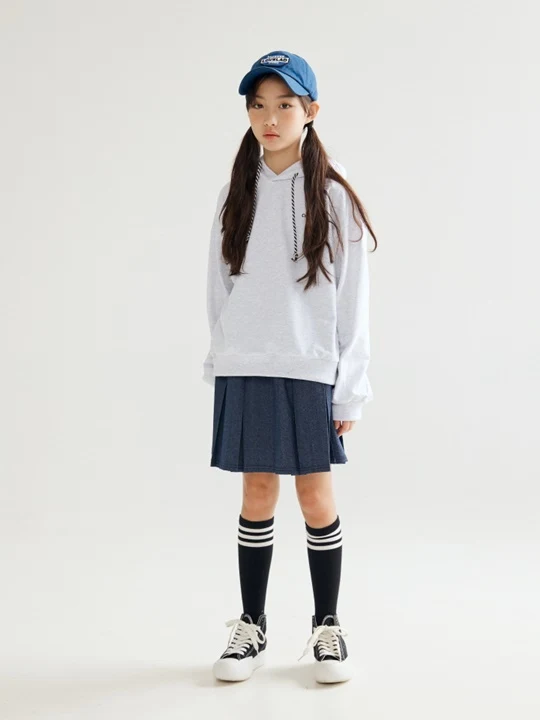 Denim Pleated Skirt Denim Pleated Skirt