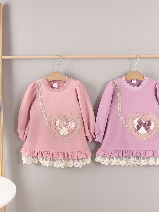 Heart Bag Lace One-piece
