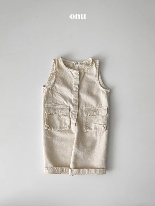 Wide Denim Overalls