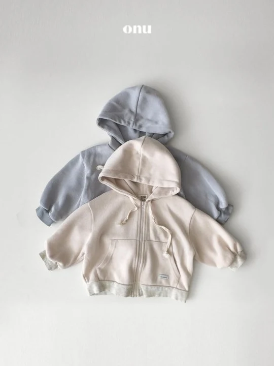 Label Hood Zip-up Jacket