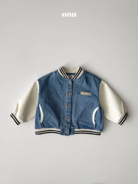 Denim Baseball Jumper
