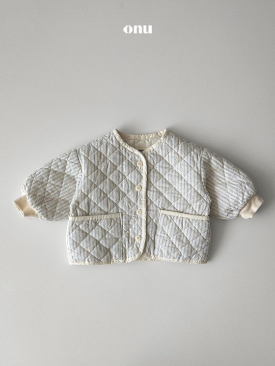Square Stripe Quilted Jumper
