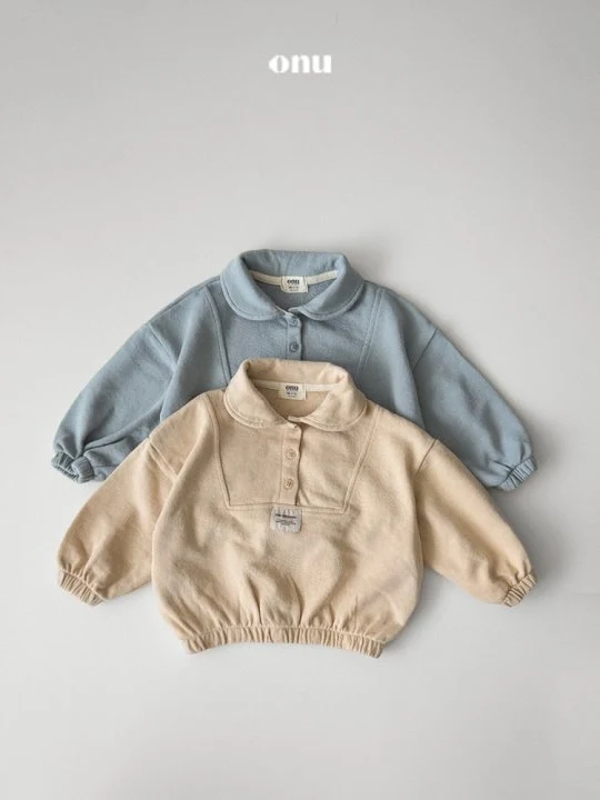 Label Collar Sweatshirts