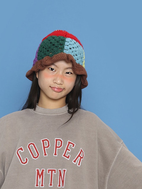 Flower Knit Hat