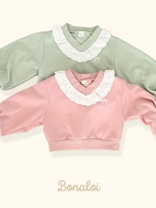 Ribbon Lace V Sweatshirts Ribbon Lace V Sweatshirts
