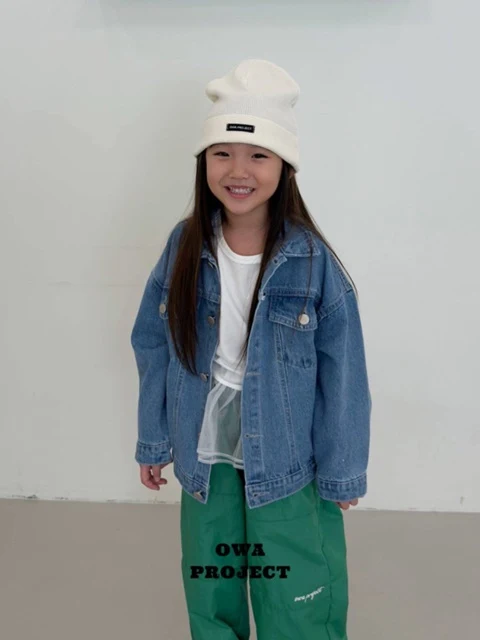 Owa Light Blue Denim Jacket Owa Light Blue Denim Jacket