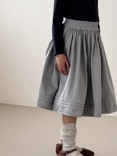 Pintuck Palm Skirt