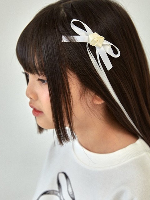 Rose Ribbon Long Pin