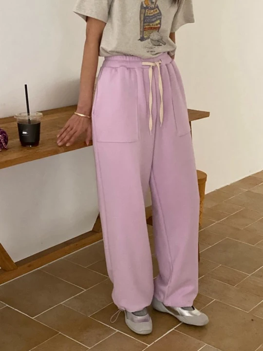 String Cotton Pants