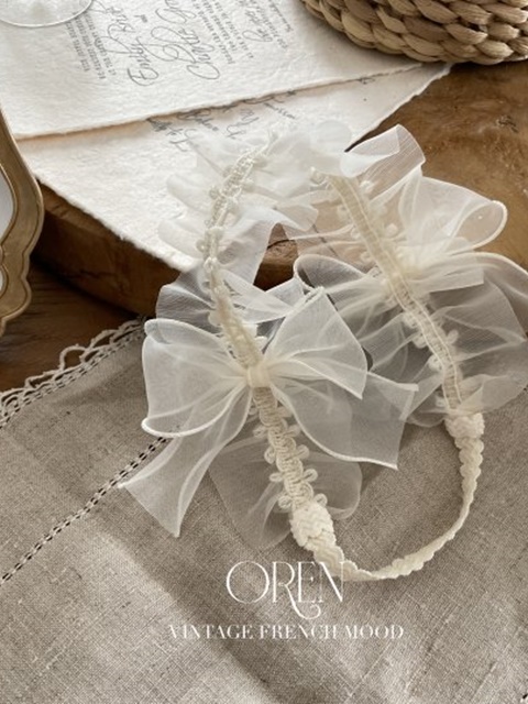 Shiny Organza Pleated Hairband
