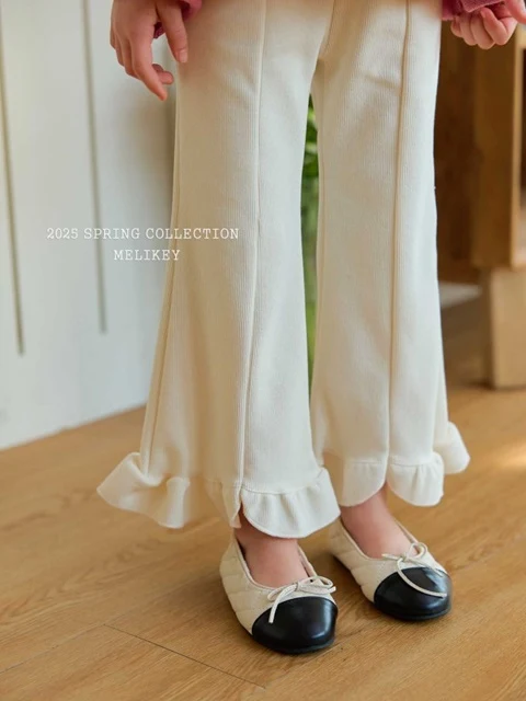 Spring Frill Bootcut Pants