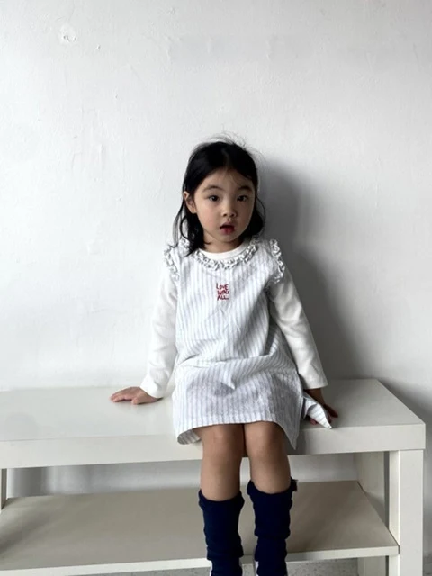 LOVE Embroidery One-piece