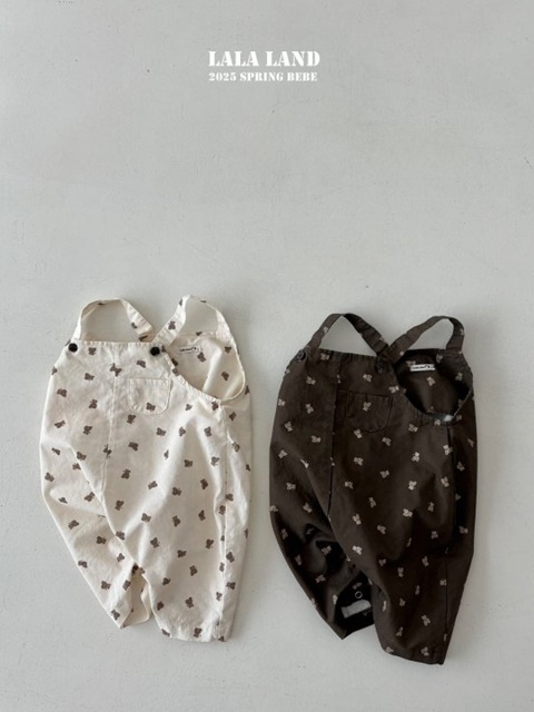 Bebe Bear Suspenders Pants